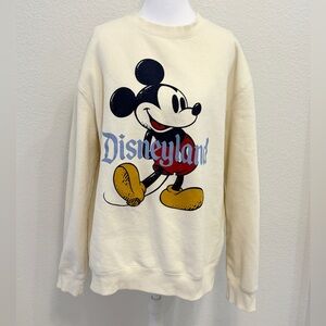 Disneyland Mickey Mouse Beige Crewneck Sweatshirt